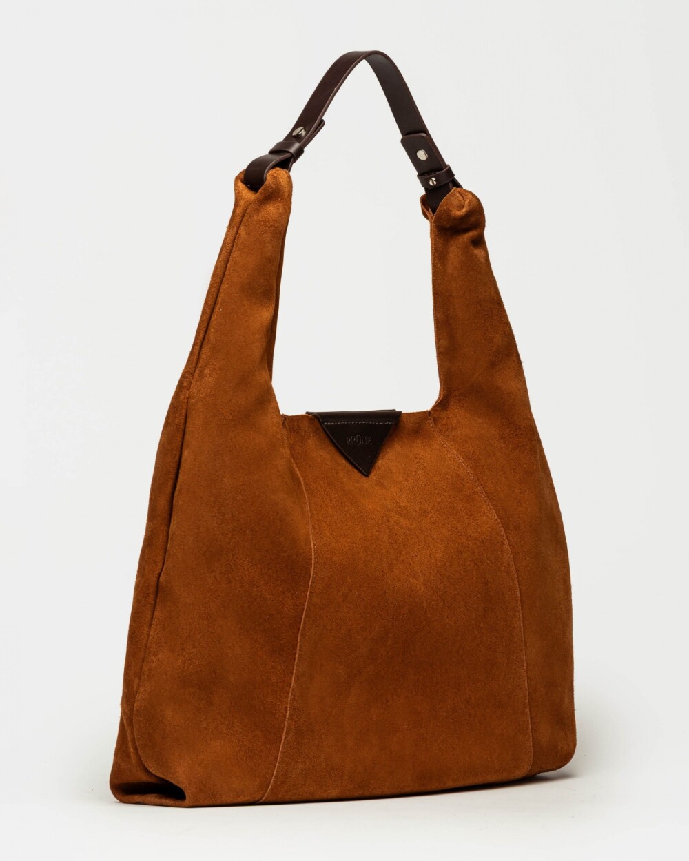 Bolso The Shopping en cuero gamuza Oxido