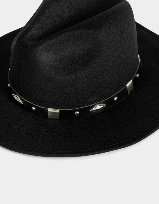 Sombreros Boho Sombrero Fedora - Negro