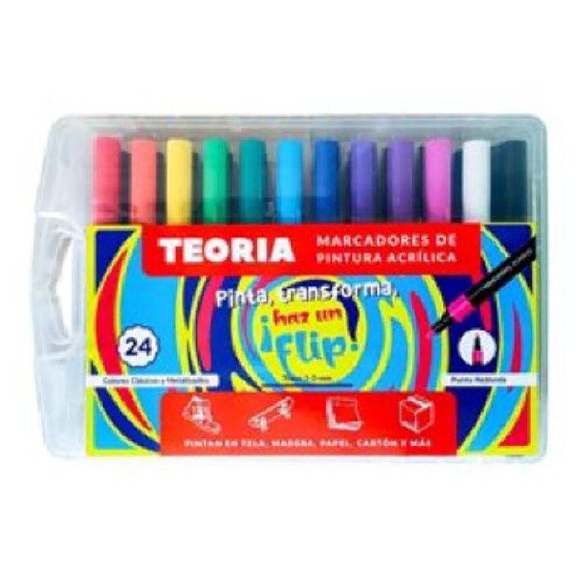 MARCADORES DE PINTURA FLIP TEORIA X24 - Marcadores De Pintura Flip Teoria X24 