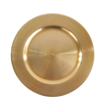 Plato de sitio de plastico dorado Plato de sitio de plastico dorado
