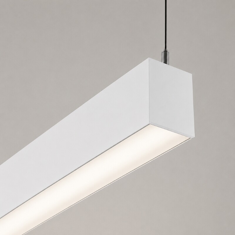 LUMINARIA LINEAL DE SUSPENDER O ADOSAR ALUMINIO 36W LED INTEGRADO - BLANCO Luminaria Lineal LED 36W Blanco Luz Neutra 120cm
