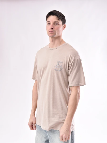 REMERA WINE BEIGE