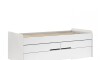 Cama Marinera 1 plaza con cajones juliette - Moderna Blanco