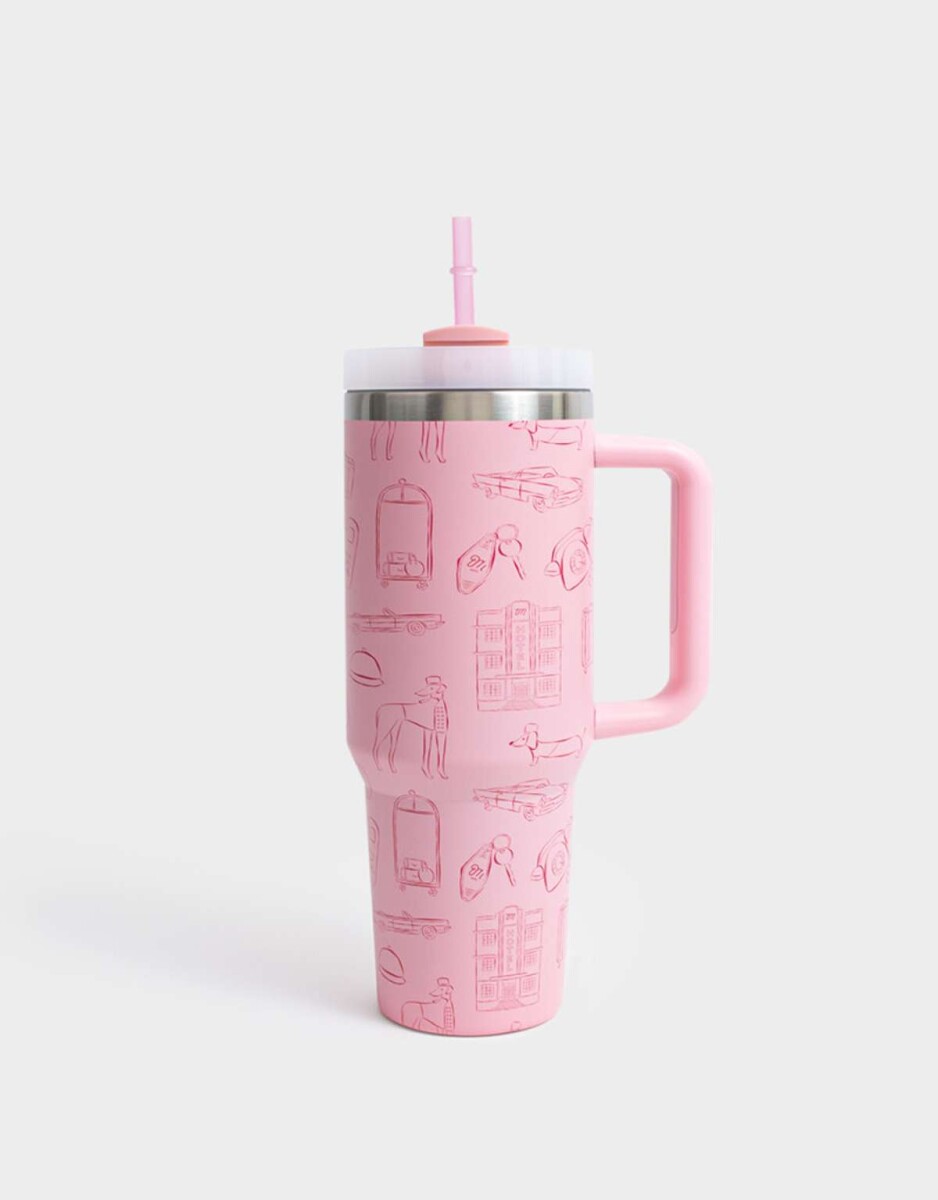 Vaso Alto Térmico - Fucsia Claro 