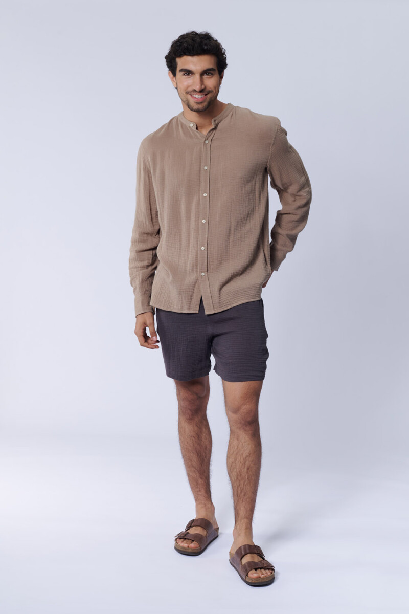 Short muselina Gris Oscuro