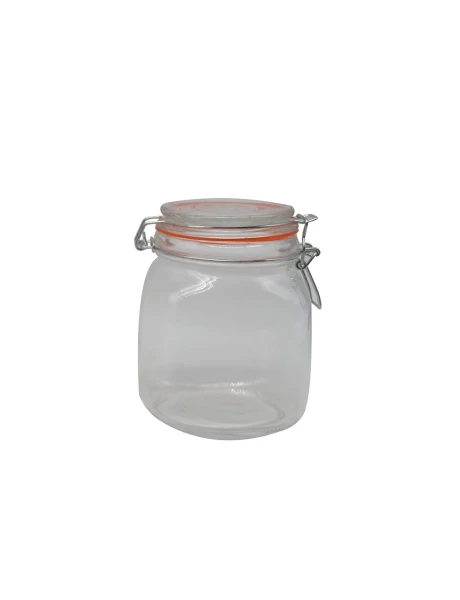 RECIPIENTE VIDRIO HERMETICO 1000ML TAPA BROCHE D11.2CM RECIPIENTE VIDRIO HERMETICO 1000ML TAPA BROCHE D11.2CM
