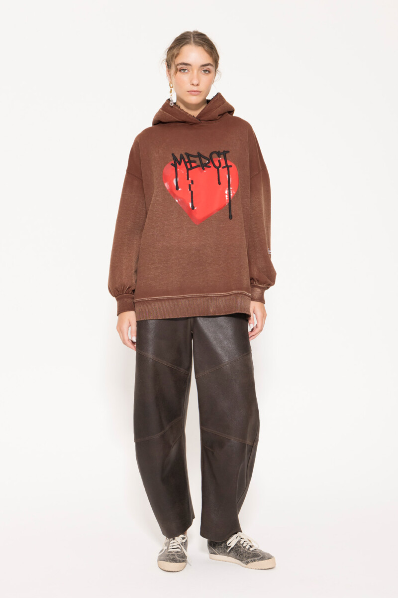 BUZO HEART Marron