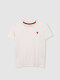 Camiseta Bordado Langosta Blanco