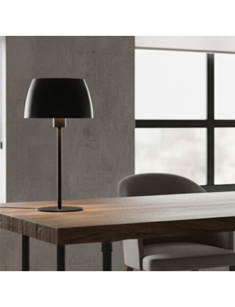 LAMPARA DE MESA D24x48CM BOMBE METAL NEGRO LAMPARA DE MESA D24x48CM BOMBE METAL NEGRO