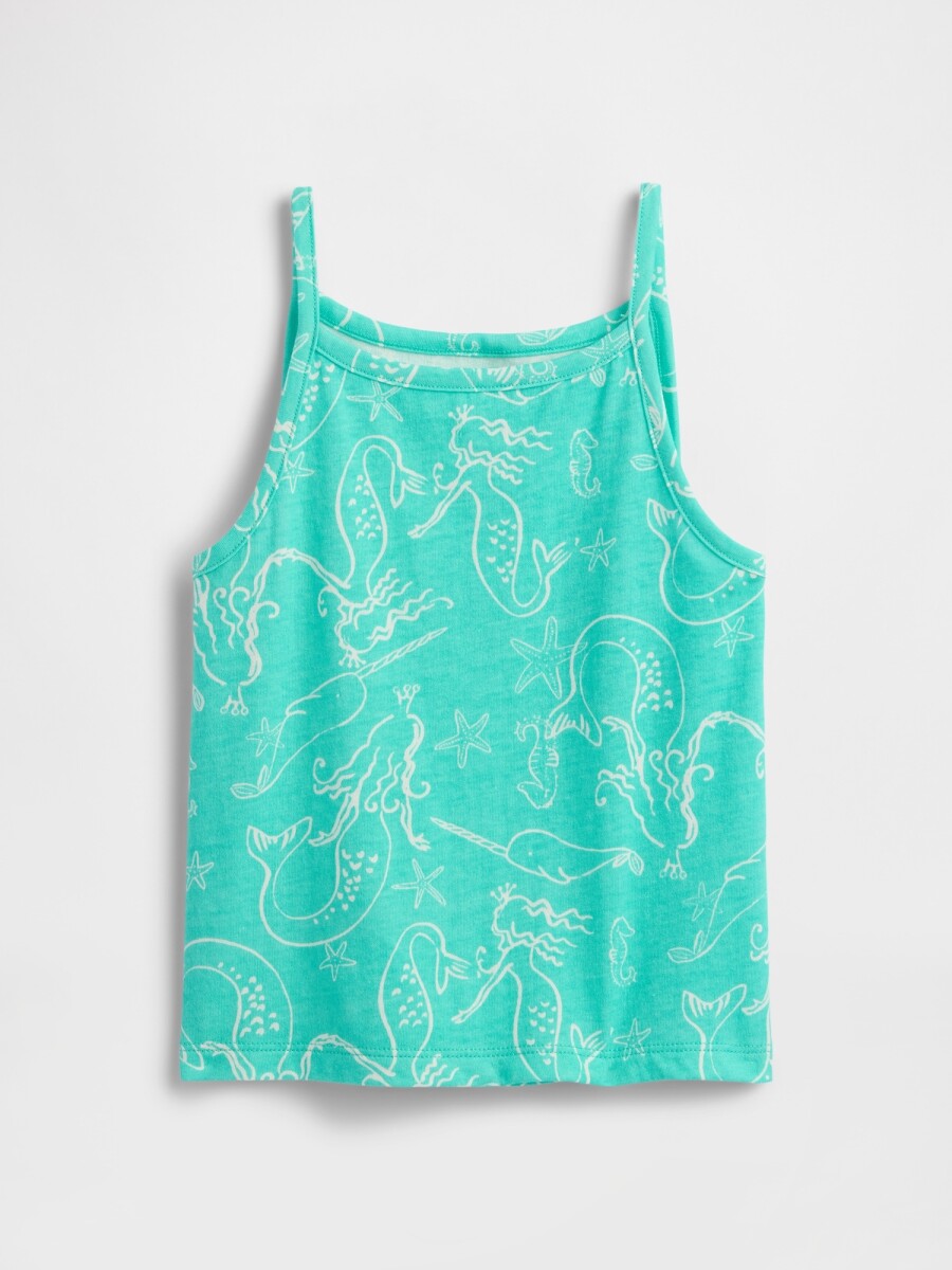 Musculosa Rib Toddler Niña - Water Garden Green 