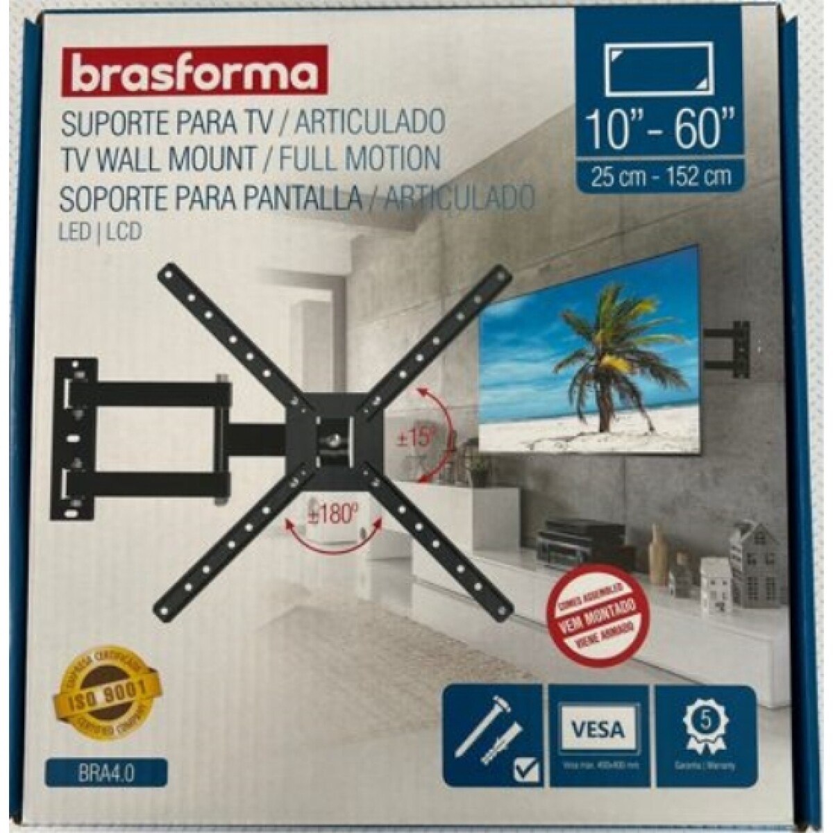 Soporte Brasforma Articulado 10" A 60" Sbra-4.0 