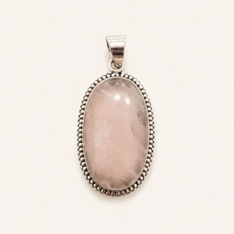 Dije Cuarzo Rosa - Plata 925 Dije Cuarzo Rosa - Plata 925