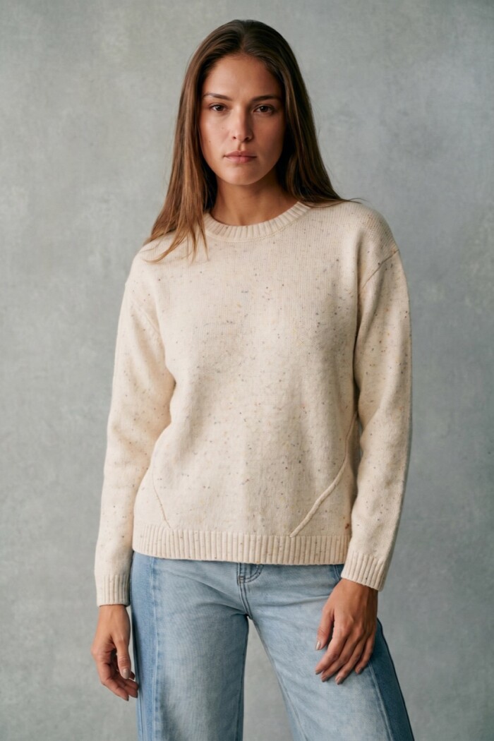 Sweater Lana Nácar