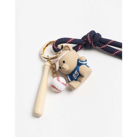 Llavero Bag Charm Baseball Combinacion Multicolor