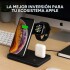 Estacion De Carga iPhone Apple Watch AirPods Carga Rapida Color Variante Negro