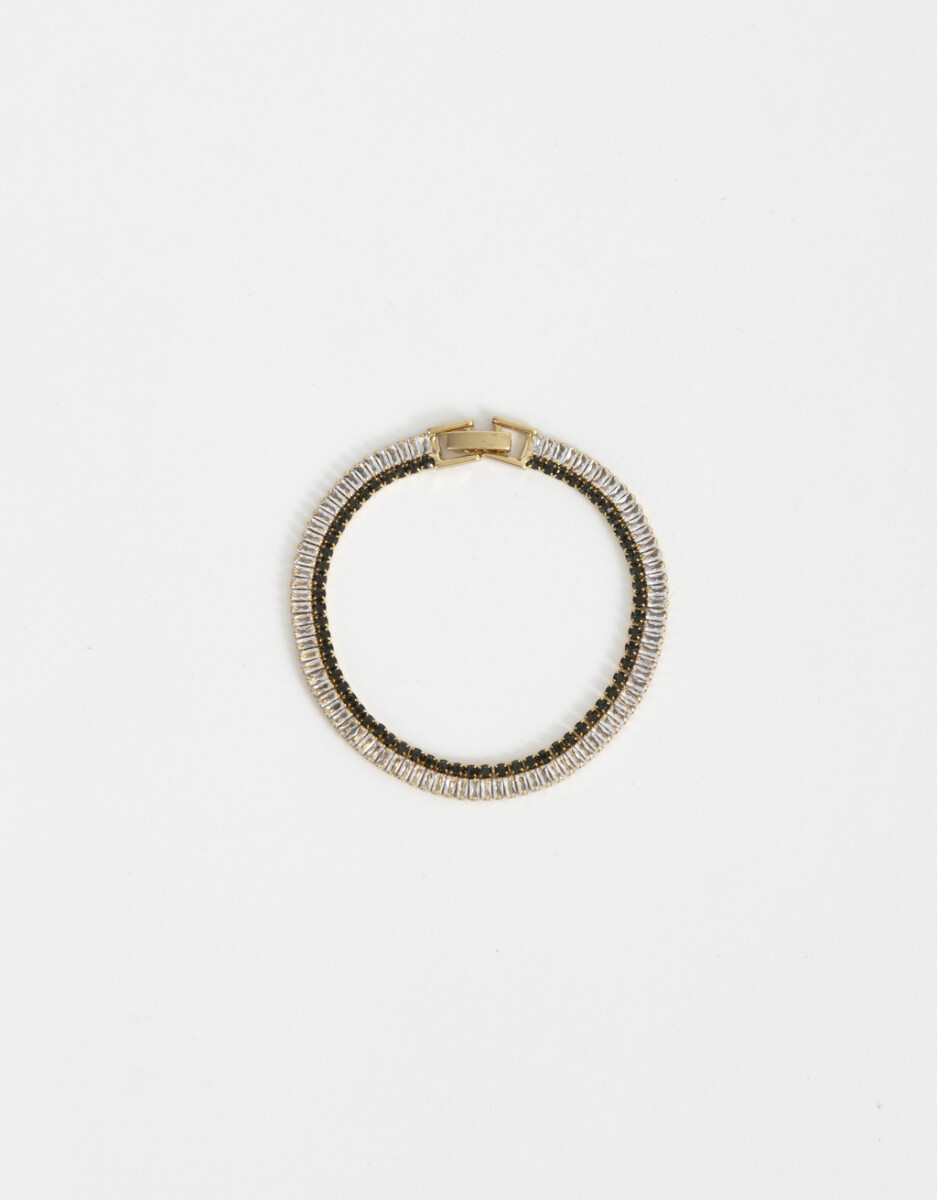 Pulsera Flexible Bañada En Oro 