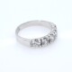 Anillo oro 18k blanco y brillantes Anillo oro 18k blanco y brillantes
