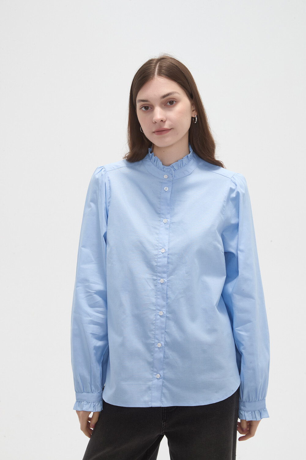 Camisa Siren Celeste Claro
