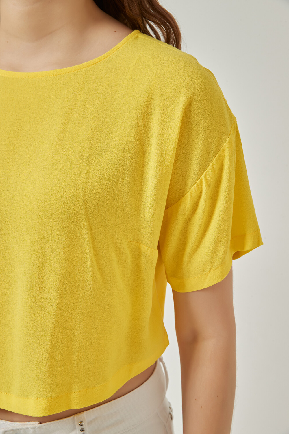 Blusa Hongse Amarillo Fluo