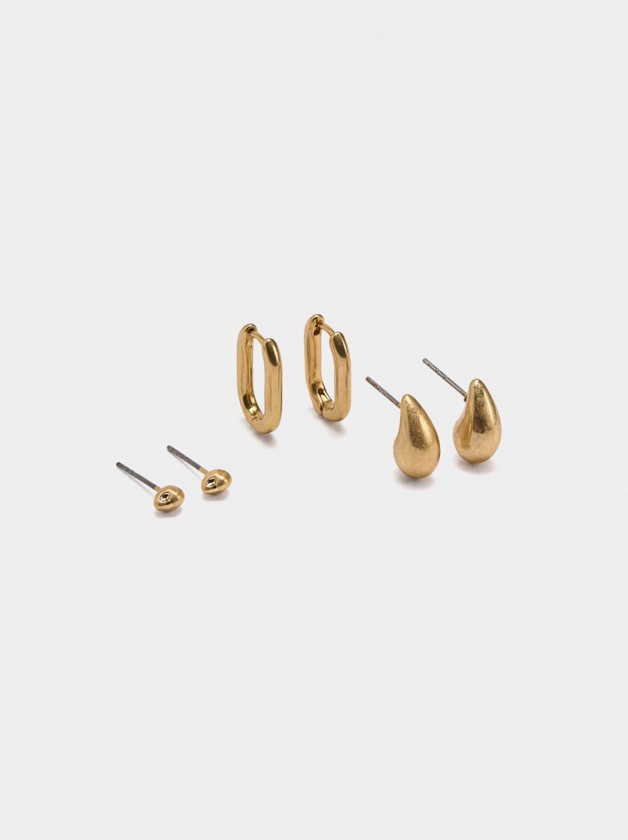 Set De Pendientes Dorados - dorado 