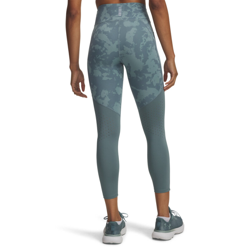 UA Launch Ankle Print Tights-BLU BLU-587