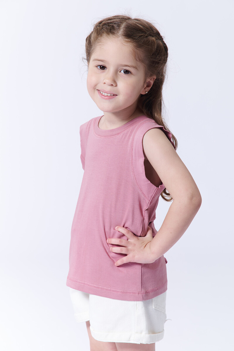 Musculosa básica Rosa Viejo