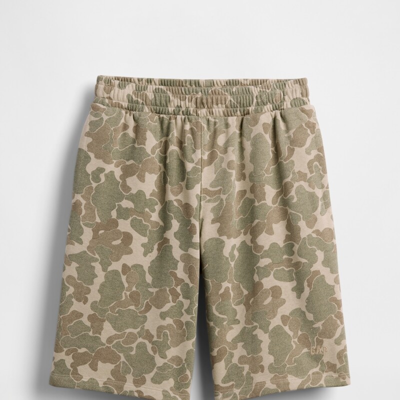 BAGGY FLEECE SHORT NEUTRAL CAMO