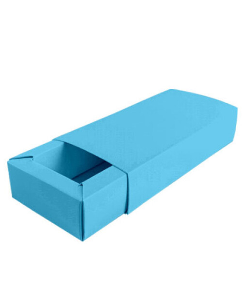 Caja rectangular 6x12x2,5 cm. CELESTE
