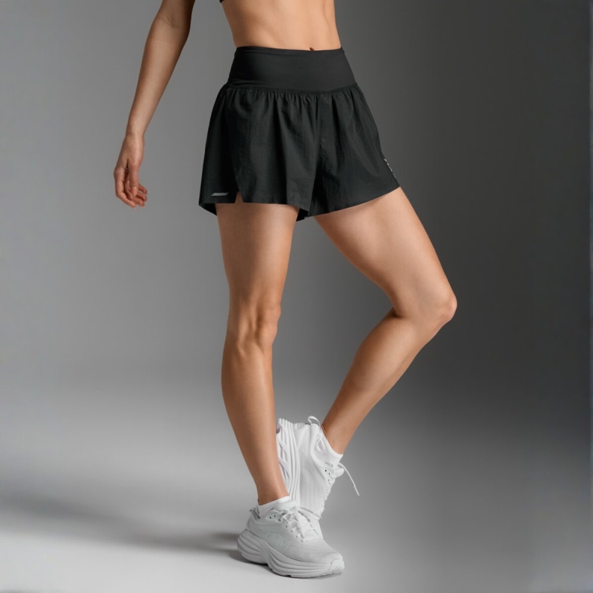 Short Running Aero Hi-Rise2-in-1 3InchShort Mujer - Black/silver Reflective 
