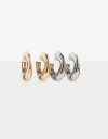 Aros Argollas Set Metal Aros Argolla Set Metal Biplating - Dorado