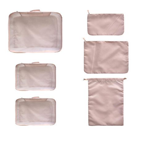 Organizador de tela 6pcs rosa