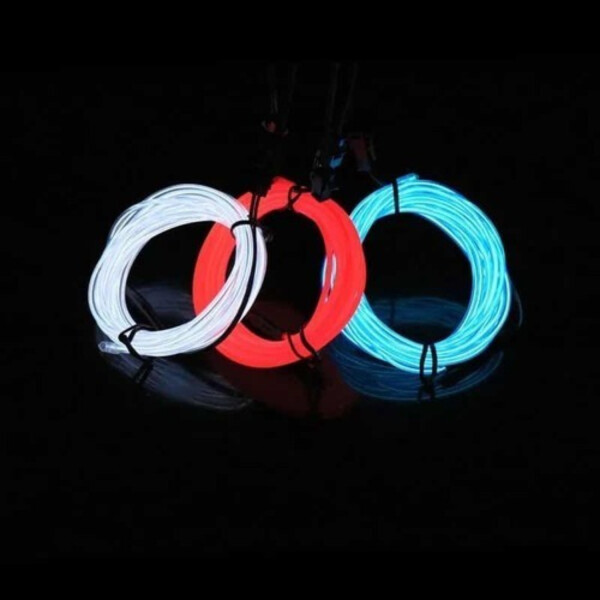 Luces Led Neon Auto Moto Tunning 3m Cable Flexible Variante Color Amarillo