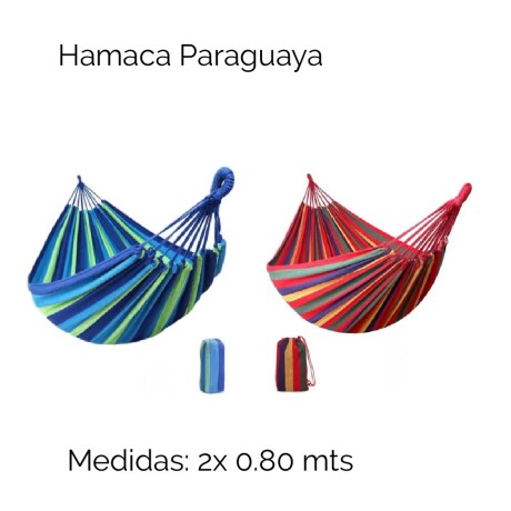 Hamaca Paraguaya 2mt X 0,80mts Unica