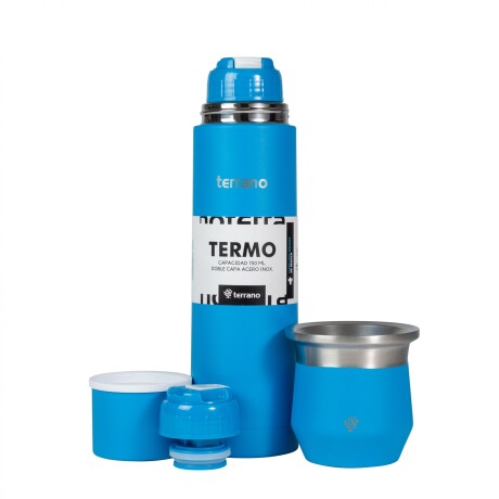 Kit Acero Bala - 750mL + Mate Flap Azul Eléctrico