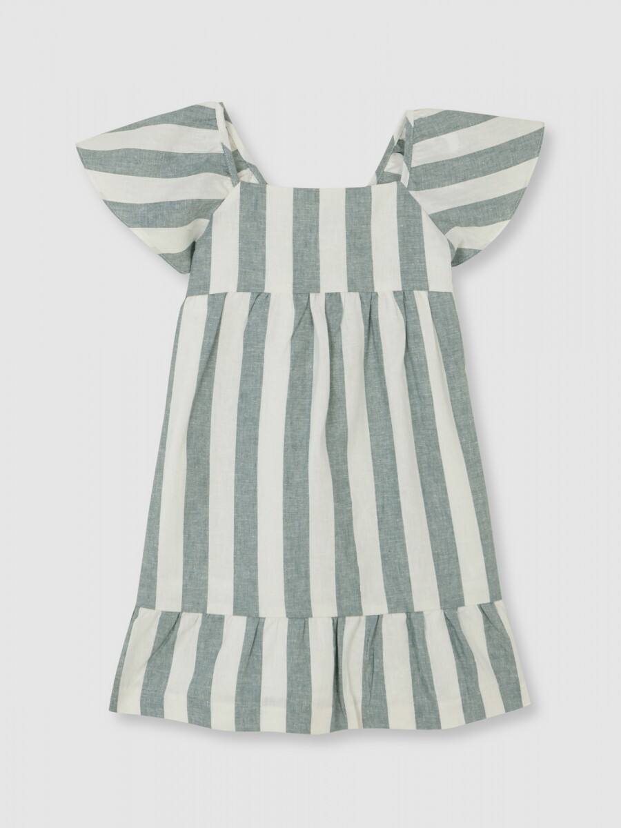 Vestido Rayas Piedra