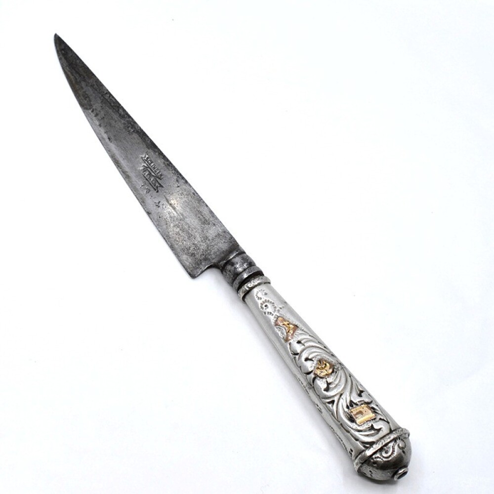 Cuchillo Antiguo Plata Y Oro. Hoja Solingen N.G.O Cuchillo Antiguo Plata Y Oro. Hoja Solingen N.G.O