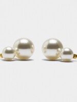 Pendientes Cortos De Perlas blanco
