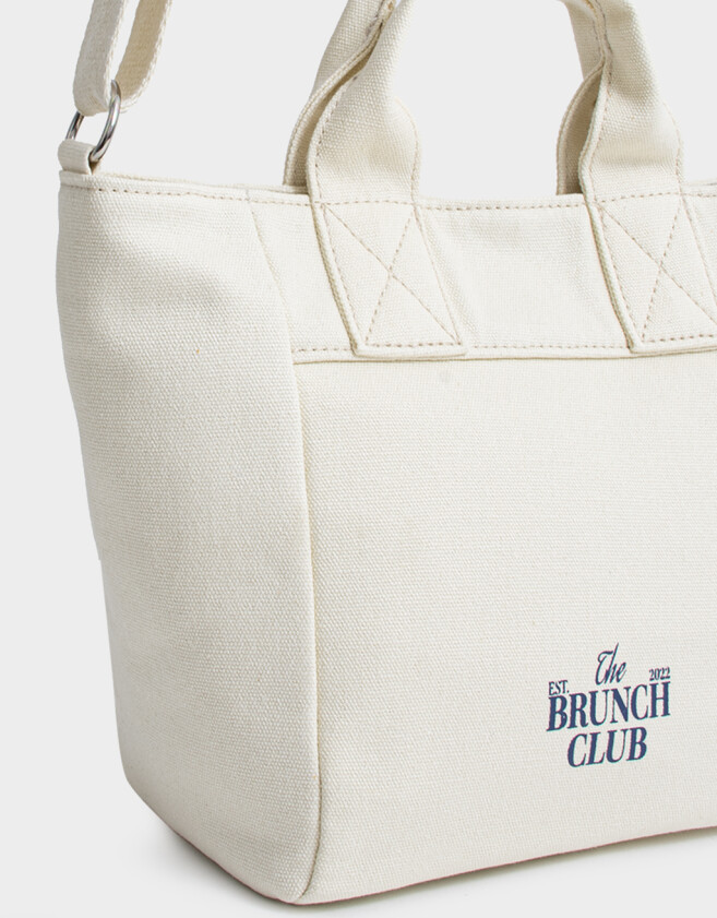City Cartera City Mini Crudo "campus Club" - Blanco Crudo