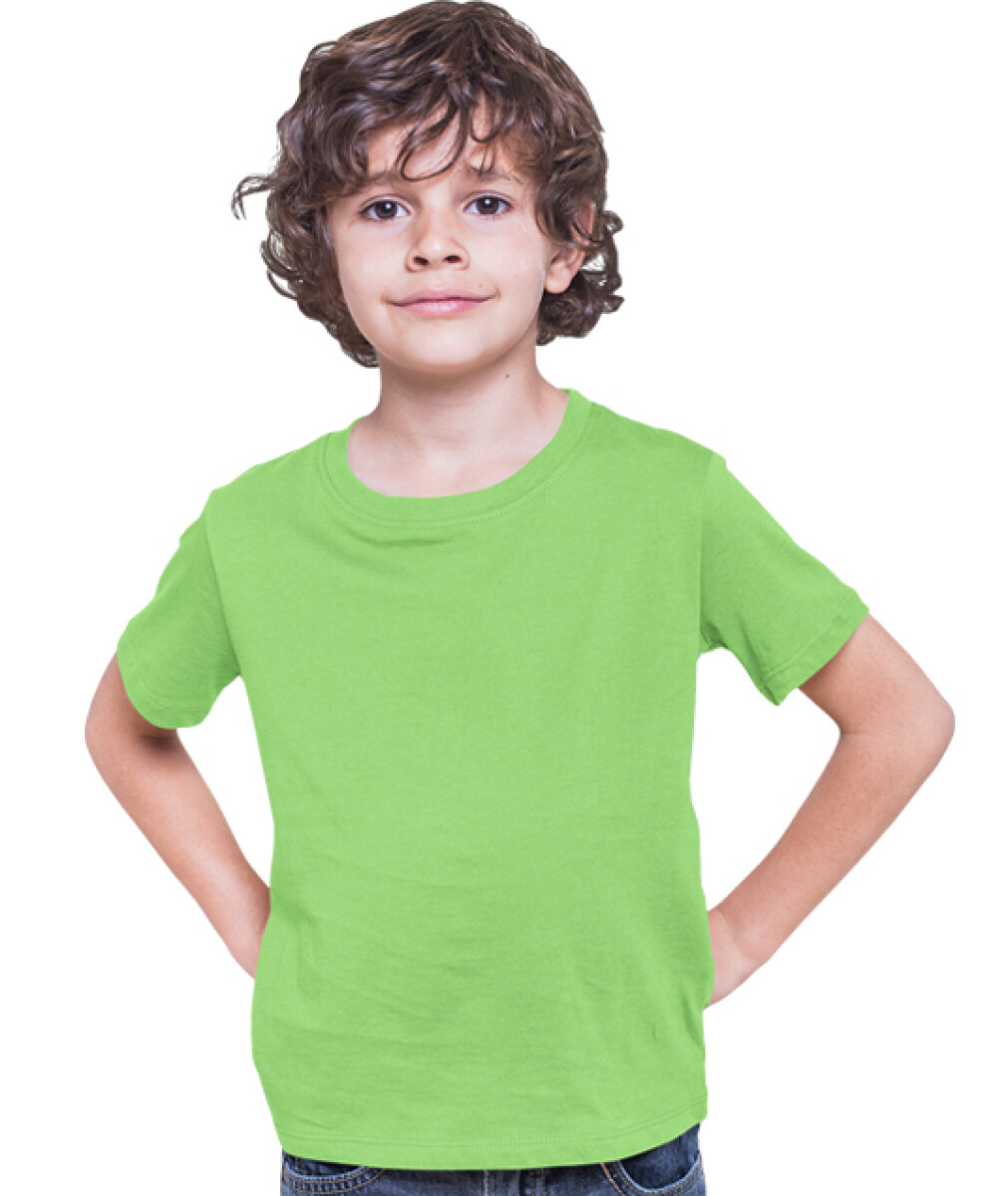 Camiseta a la base joven - Verde lima 
