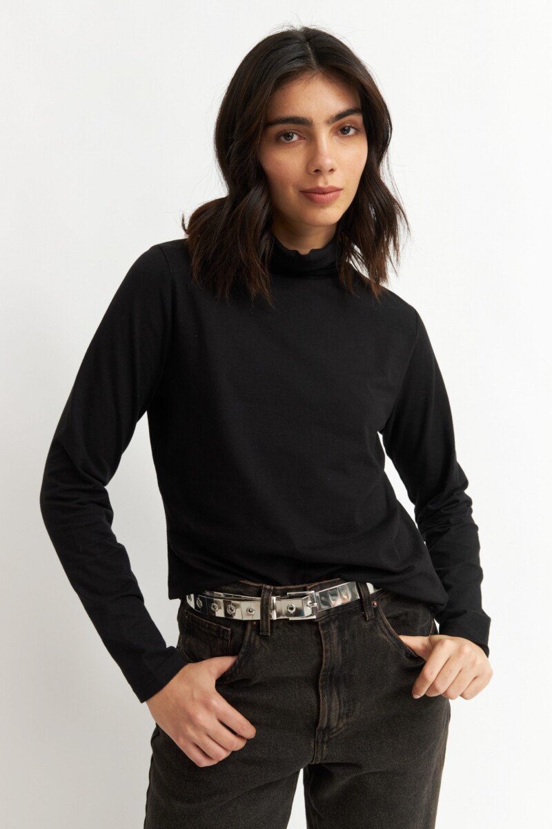 Polera básica - Negro 
