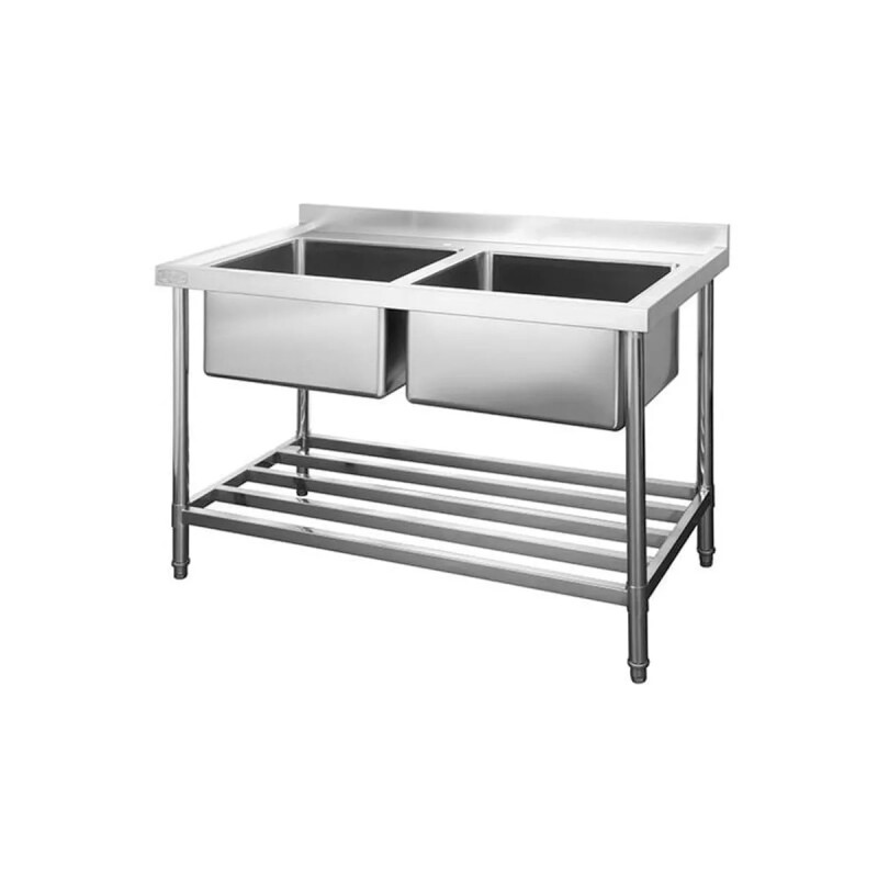 Bacha Doble Perpetua 120 Cm. 50X40X30 C/Respaldo Bacha Doble Perpetua 120 Cm. 50X40X30 C/Respaldo