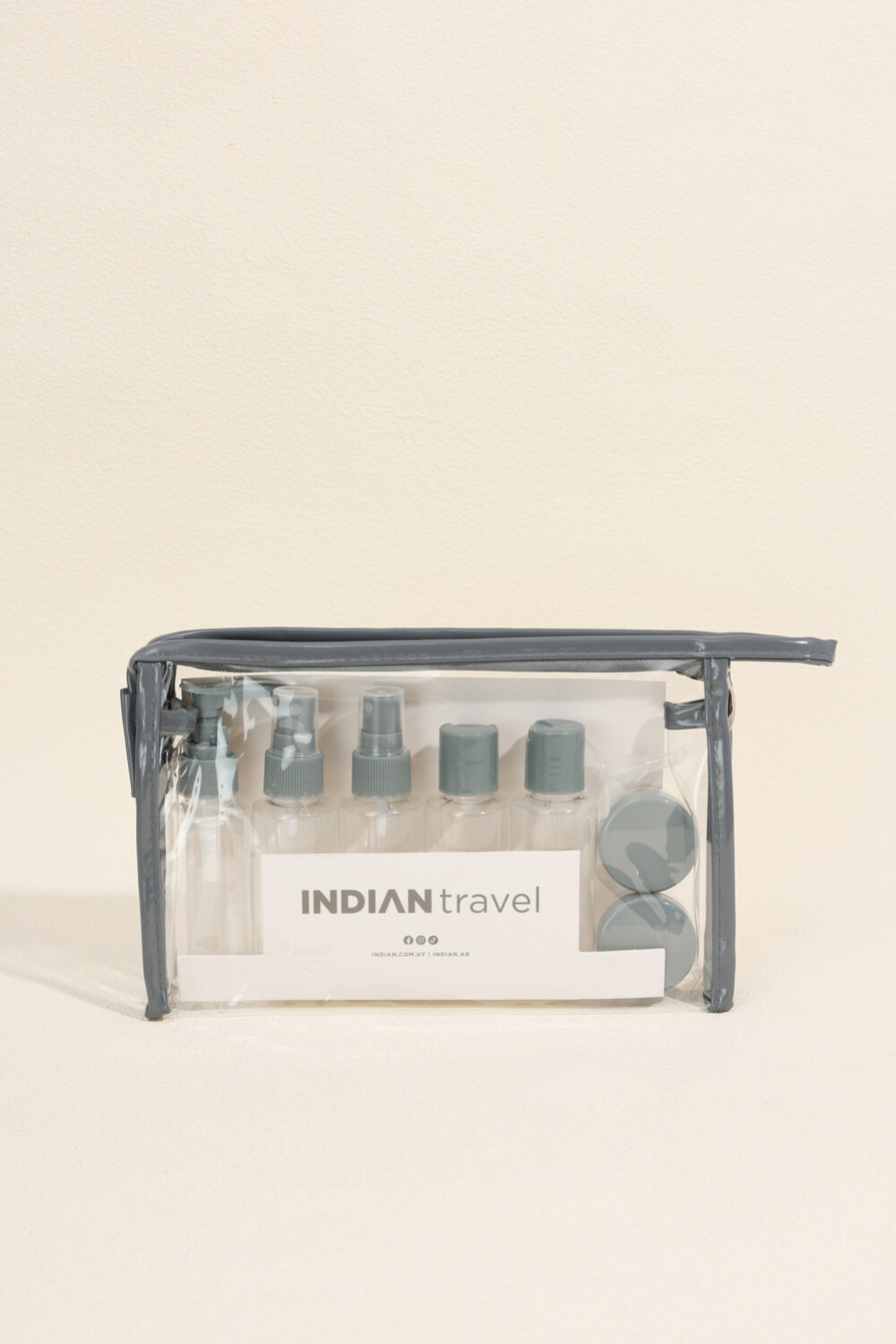 Set De Viaje 9 Un. Gris