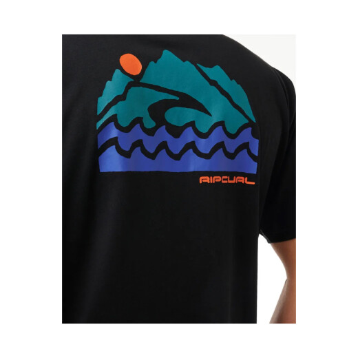Remera Rip Curl Vaporcool Search Trek Tee - Negro Remera Rip Curl Vaporcool Search Trek Tee - Negro