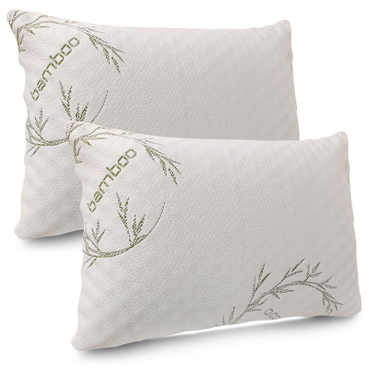 Almohada de funda de bambú - Bamboo Pillow by Fullmax x 2 