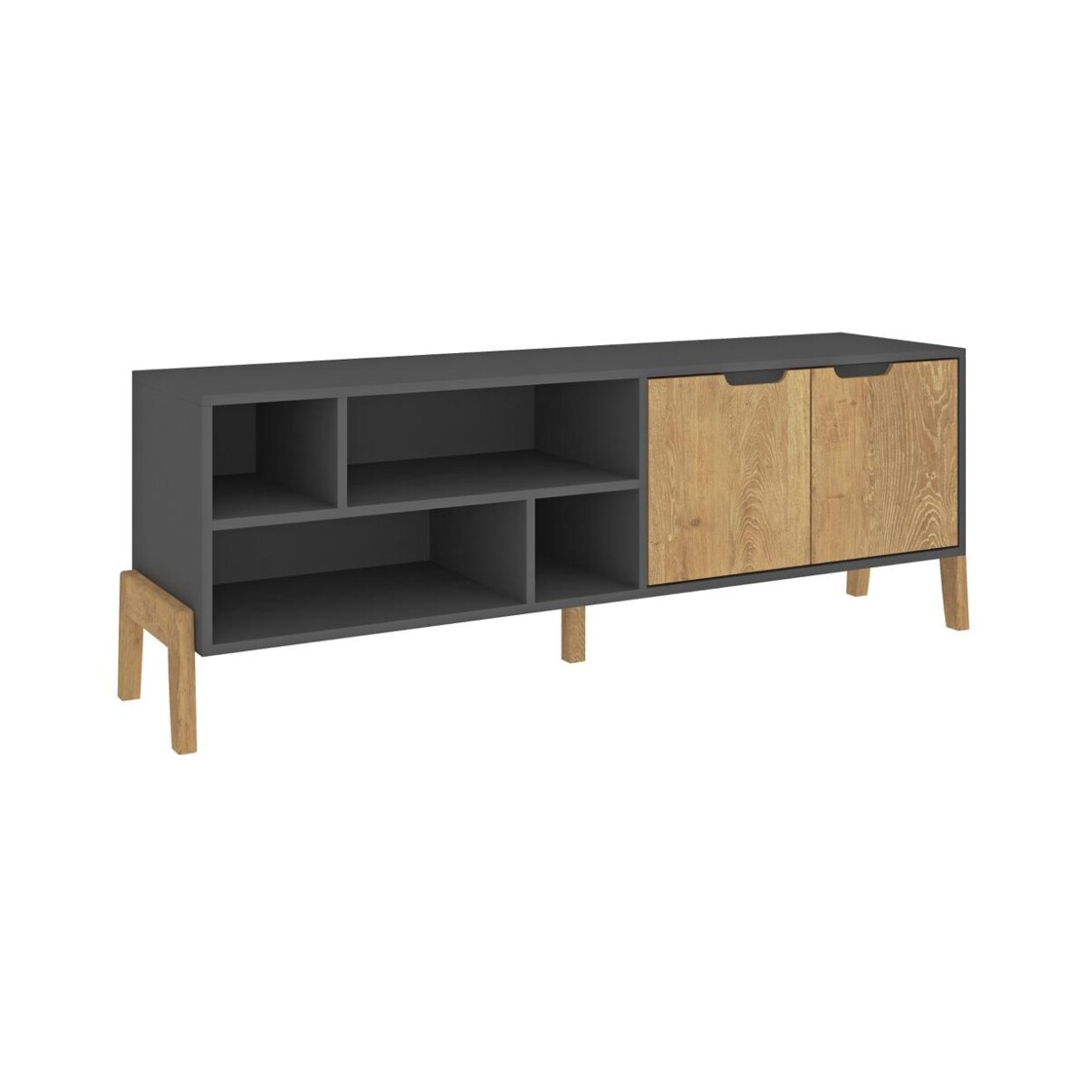 Rack De Tv Grafito/wood 1603 