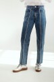 JEAN MOM LAR Azul