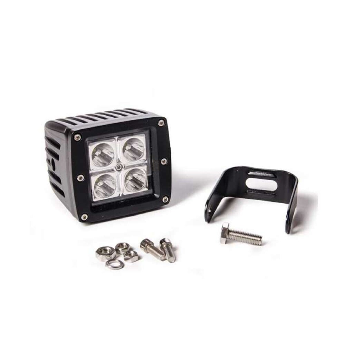 Faro De Led Cuadrado - 4 Led 3 Watts Cada Uno 12V/24V 