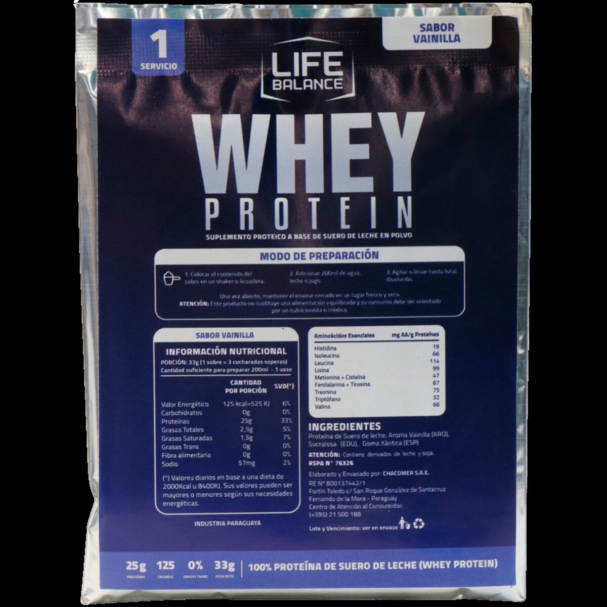 Proteina Life Balance 33G Vainilla SUP-032603 
