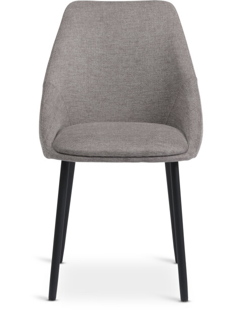 Silla de comedor VELLEV tela arena/negro Silla de comedor VELLEV tela arena/negro
