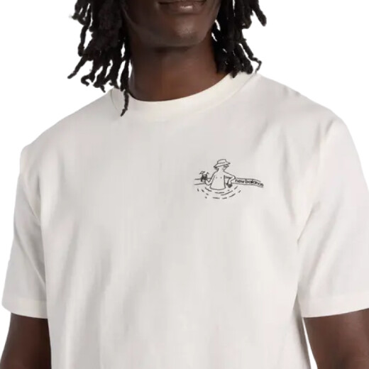 Remera New Balance Fountain - Blanco Remera New Balance Fountain - Blanco